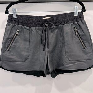 Rebecca Taylor Leather Shorts